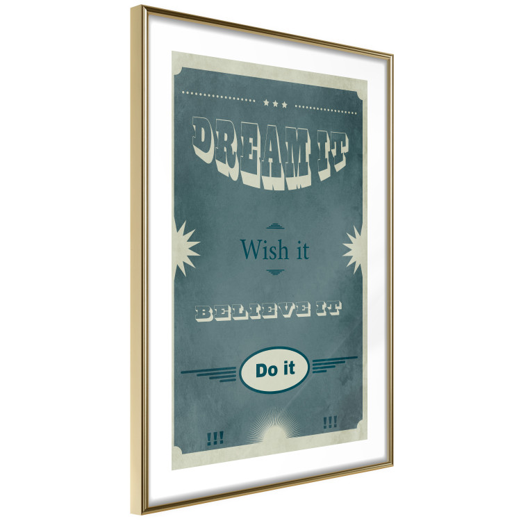 Wall Poster Do It - composition with English text on a background of sea green 129336 additionalImage 9