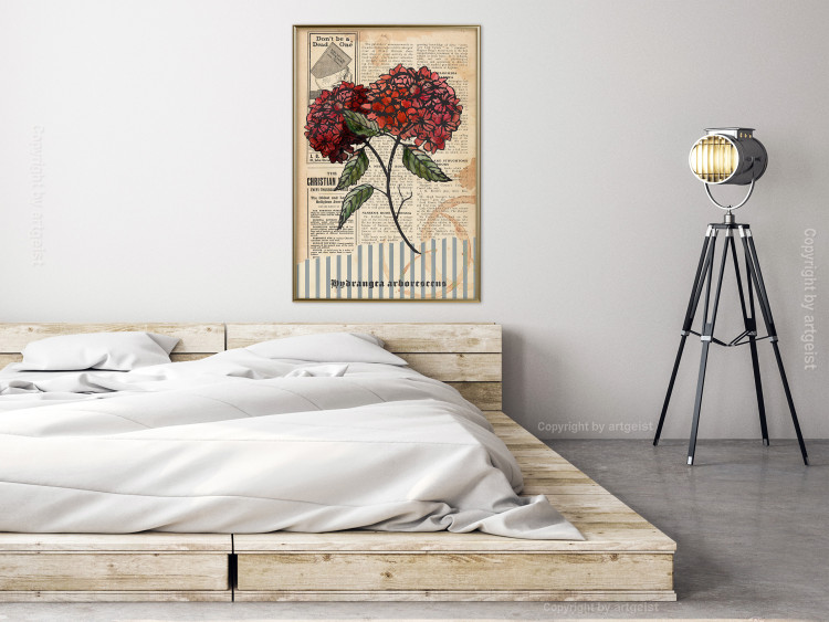 Wall Poster Morning Flowers - vintage composition with blooming plant against text 129436 additionalImage 5