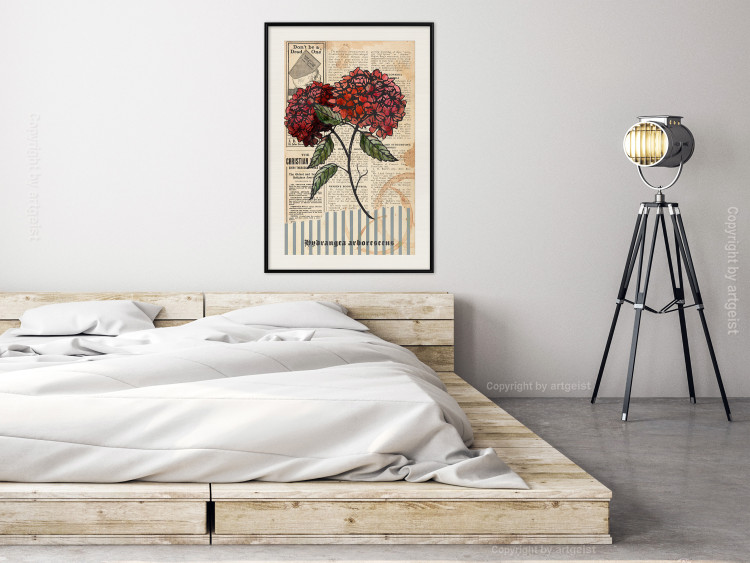 Wall Poster Morning Flowers - vintage composition with blooming plant against text 129436 additionalImage 24