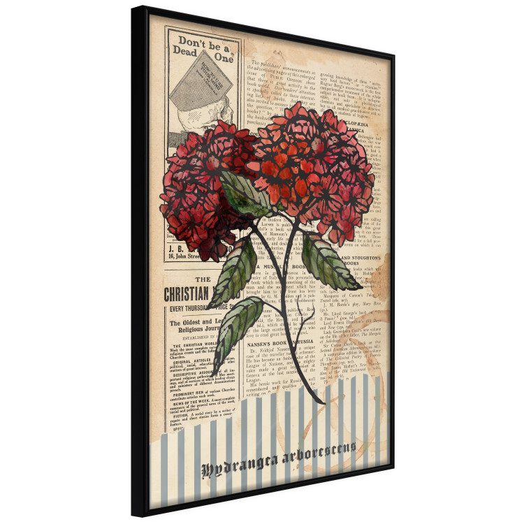 Wall Poster Morning Flowers - vintage composition with blooming plant against text 129436 additionalImage 11