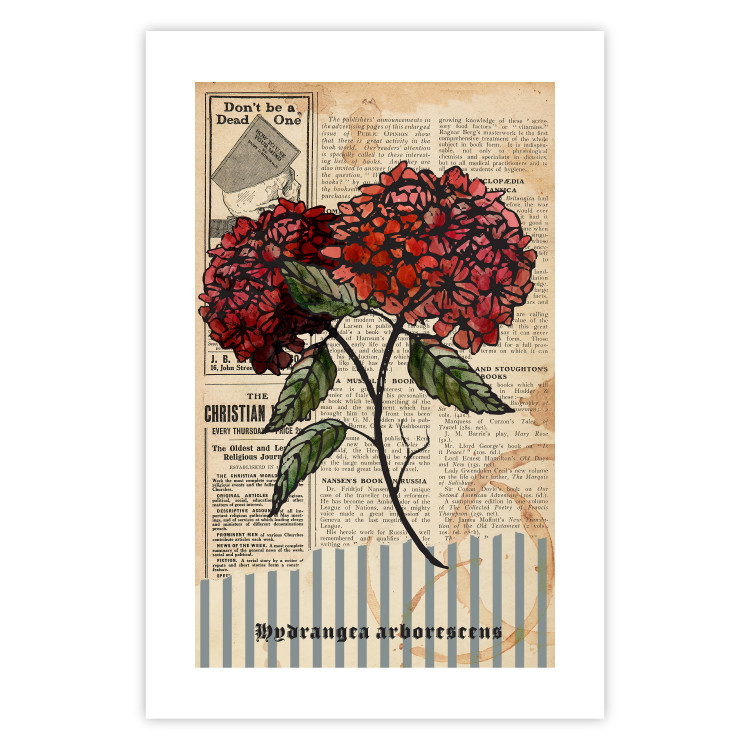 Wall Poster Morning Flowers - vintage composition with blooming plant against text 129436 additionalImage 19