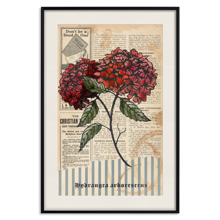 Wall Poster Morning Flowers - vintage composition with blooming plant against text 129436 additionalImage 19