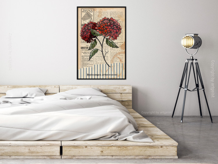 Wall Poster Morning Flowers - vintage composition with blooming plant against text 129436 additionalImage 6