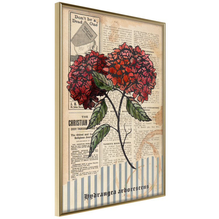 Wall Poster Morning Flowers - vintage composition with blooming plant against text 129436 additionalImage 12