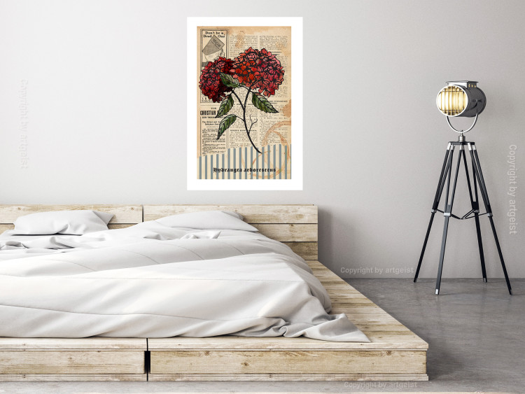 Wall Poster Morning Flowers - vintage composition with blooming plant against text 129436 additionalImage 3