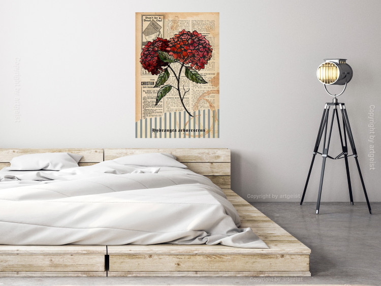 Wall Poster Morning Flowers - vintage composition with blooming plant against text 129436 additionalImage 4