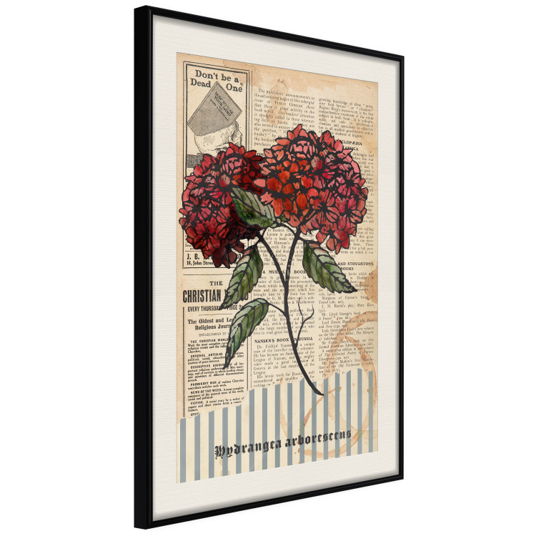 Wall Poster Morning Flowers - vintage composition with blooming plant against text 129436 additionalImage 2