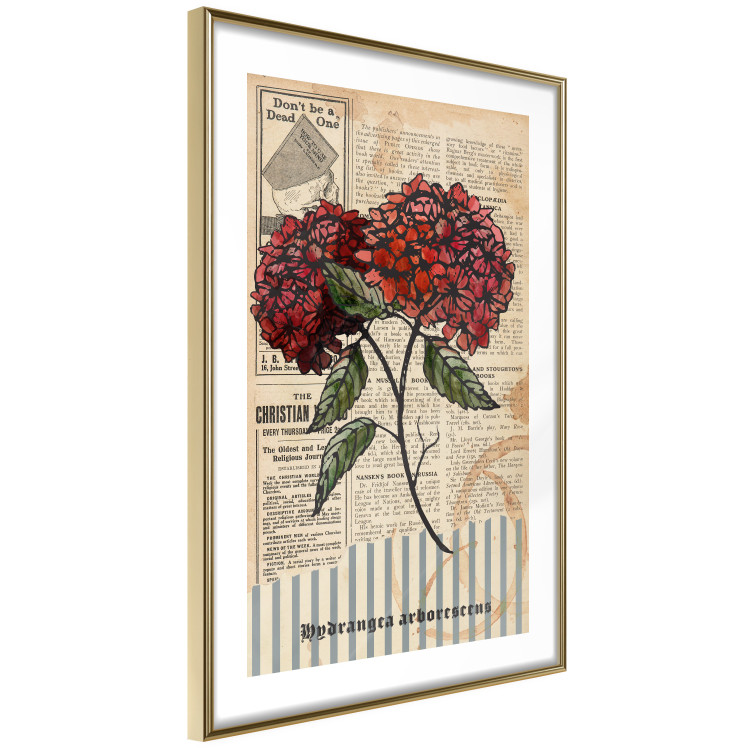 Wall Poster Morning Flowers - vintage composition with blooming plant against text 129436 additionalImage 7