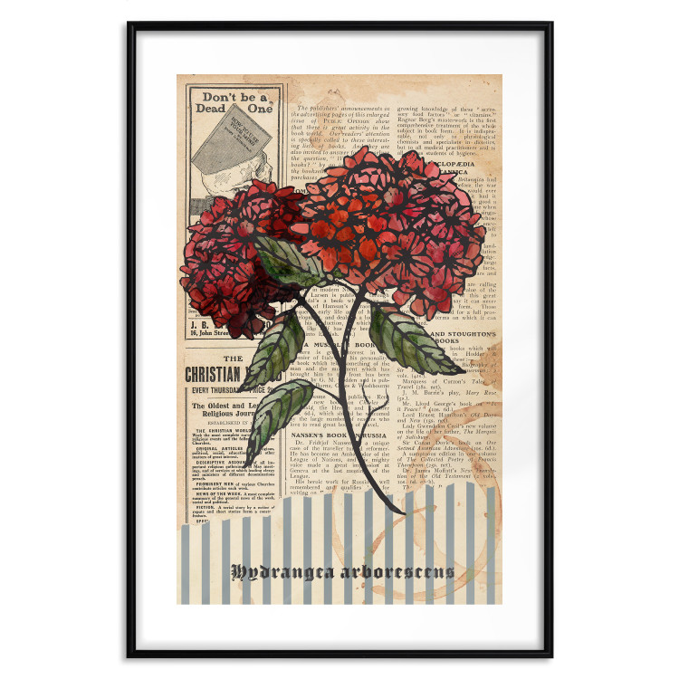 Wall Poster Morning Flowers - vintage composition with blooming plant against text 129436 additionalImage 15