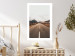 Wall Poster Ahead - landscape of a road amidst yellow and black fields and mountains 130236 additionalThumb 5