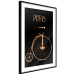 Wall Poster Luxury Ride - golden text and bicycle on a solid black background 130336 additionalThumb 6