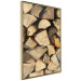 Poster Beauty of Wood - arranged composition of chopped wood into various shapes 131836 additionalThumb 12