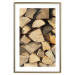 Poster Beauty of Wood - arranged composition of chopped wood into various shapes 131836 additionalThumb 14