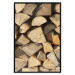 Poster Beauty of Wood - arranged composition of chopped wood into various shapes 131836 additionalThumb 18