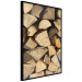 Poster Beauty of Wood - arranged composition of chopped wood into various shapes 131836 additionalThumb 11