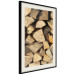 Poster Beauty of Wood - arranged composition of chopped wood into various shapes 131836 additionalThumb 2