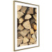 Poster Beauty of Wood - arranged composition of chopped wood into various shapes 131836 additionalThumb 9