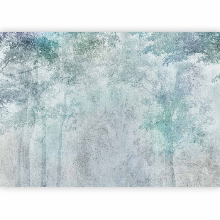 Wall Mural Forest misty landscape - landscape of trees in a forest on concrete texture 135436 additionalImage 5