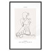 Poster Abstract Sketch - simple lineart with a woman figure and text 137236 additionalThumb 14