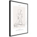 Poster Abstract Sketch - simple lineart with a woman figure and text 137236 additionalThumb 5