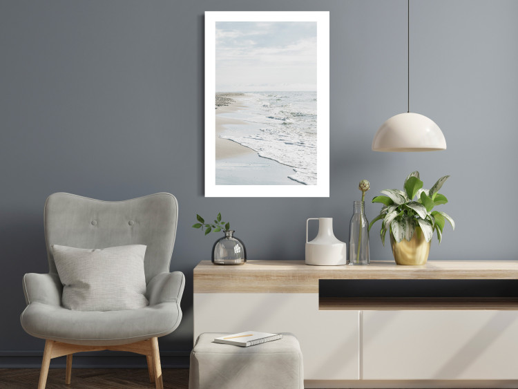 Wall Poster Peaceful Shore - romantic landscape of a tranquil beach and sea waves 137836 additionalImage 15