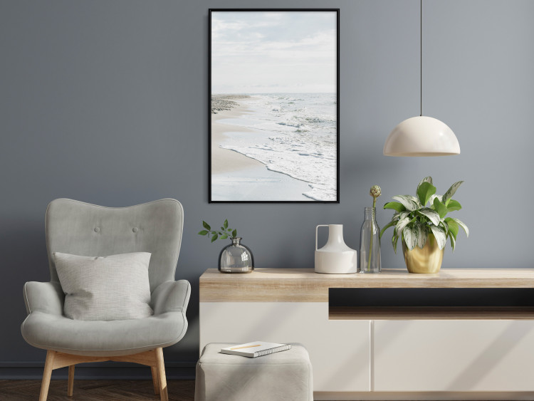 Wall Poster Peaceful Shore - romantic landscape of a tranquil beach and sea waves 137836 additionalImage 14