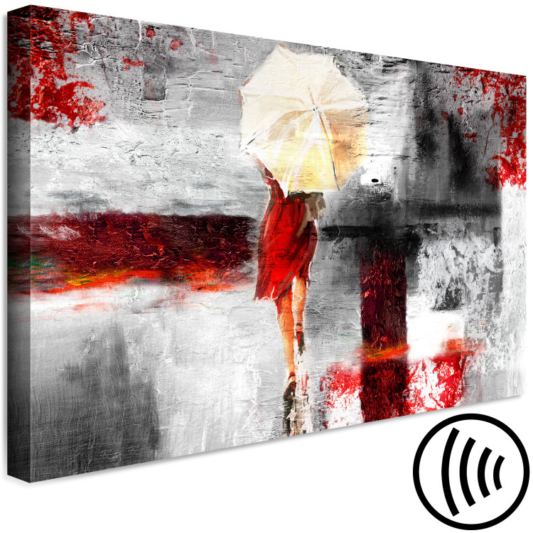 Canvas Art Print Red Impression (1 Part) Wide 138336 additionalImage 6