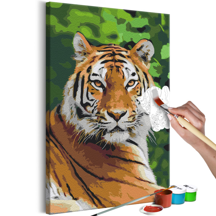 Paint by number Tiger in Green 138436 additionalImage 5