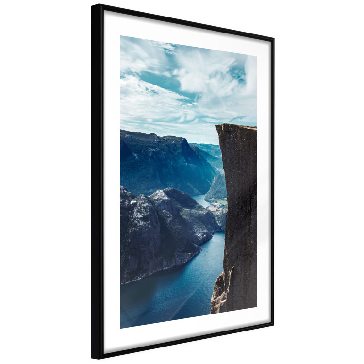 Wall Poster Preikestolen - picturesque landscape of rocky mountains and a large lake 138736 additionalImage 5