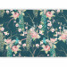 Photo Wallpaper Noble peacocks - bird motif on branches with floral patterns 142436 additionalThumb 1
