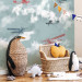 Wall Mural Dream of a little pilot - planes in the sky with clouds and birds for children 143036 additionalThumb 6