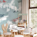 Wall Mural Dream of a little pilot - planes in the sky with clouds and birds for children 143036 additionalThumb 4