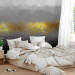 Photo Wallpaper Shades of grey - abstract with grey gradient and gold pattern 144636 additionalThumb 2
