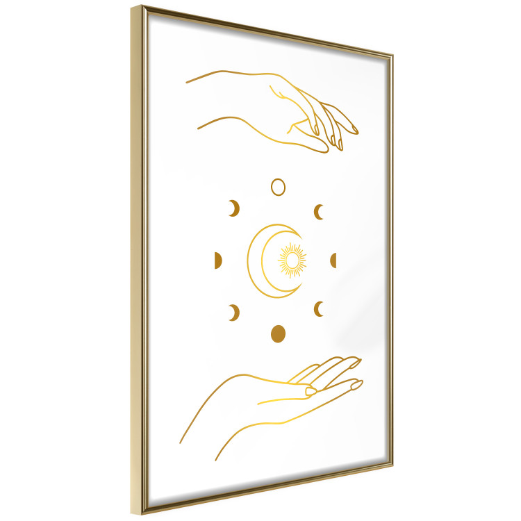 Wall Poster Magic Symbols - All Phases of the Moon and Golden Hands 146136 additionalImage 5