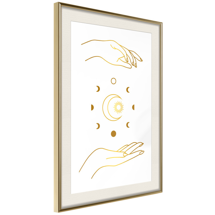 Wall Poster Magic Symbols - All Phases of the Moon and Golden Hands 146136 additionalImage 15