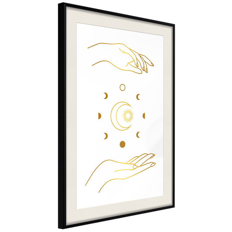 Wall Poster Magic Symbols - All Phases of the Moon and Golden Hands 146136 additionalImage 9