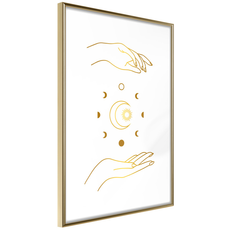 Wall Poster Magic Symbols - All Phases of the Moon and Golden Hands 146136 additionalImage 7