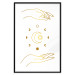 Wall Poster Magic Symbols - All Phases of the Moon and Golden Hands 146136 additionalThumb 22