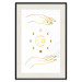 Wall Poster Magic Symbols - All Phases of the Moon and Golden Hands 146136 additionalThumb 23