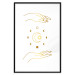 Wall Poster Magic Symbols - All Phases of the Moon and Golden Hands 146136 additionalThumb 18