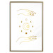 Wall Poster Magic Symbols - All Phases of the Moon and Golden Hands 146136 additionalThumb 16
