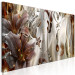 Canvas Print Abstract Composition With Lilies - Flowers With a Golden Tone and Glitter 148436 additionalThumb 2
