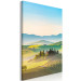 Canvas Print Tuscany Landscape - Photo of Green Fields at Sunrise 149836 additionalThumb 2