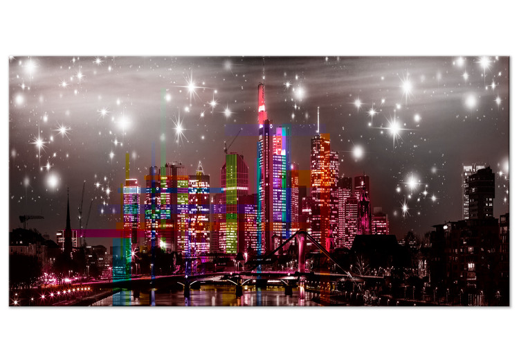 Large canvas print Skyscrapers in Fuchsia II [Large Format] 150736