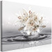 Large canvas print Lilies on a decorative cream background in water [Large Format] 150936 additionalThumb 3