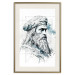 Poster Da Vinci - A Black and White Portrait of the Artist Generated by AI 151136 additionalThumb 26