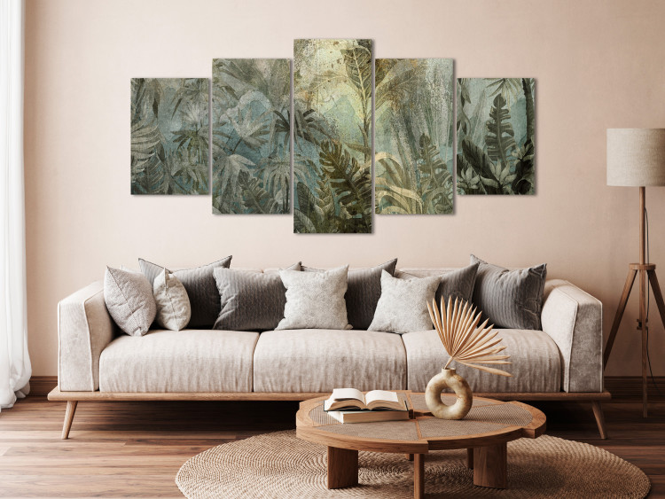 Canvas Jungle - Exotic Island Forest in Natural Green Colors 151436 additionalImage 3