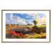 Poster Rural Idyll - Landscape of the Polish Countryside Painted in Warm Colors 151536 additionalThumb 21