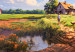 Poster Rural Idyll - Landscape of the Polish Countryside Painted in Warm Colors 151536 additionalThumb 2