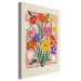 Canvas Print Pink Bouquet - A Minimalist Composition Inspired by the Style of Matisse 159936 additionalThumb 2